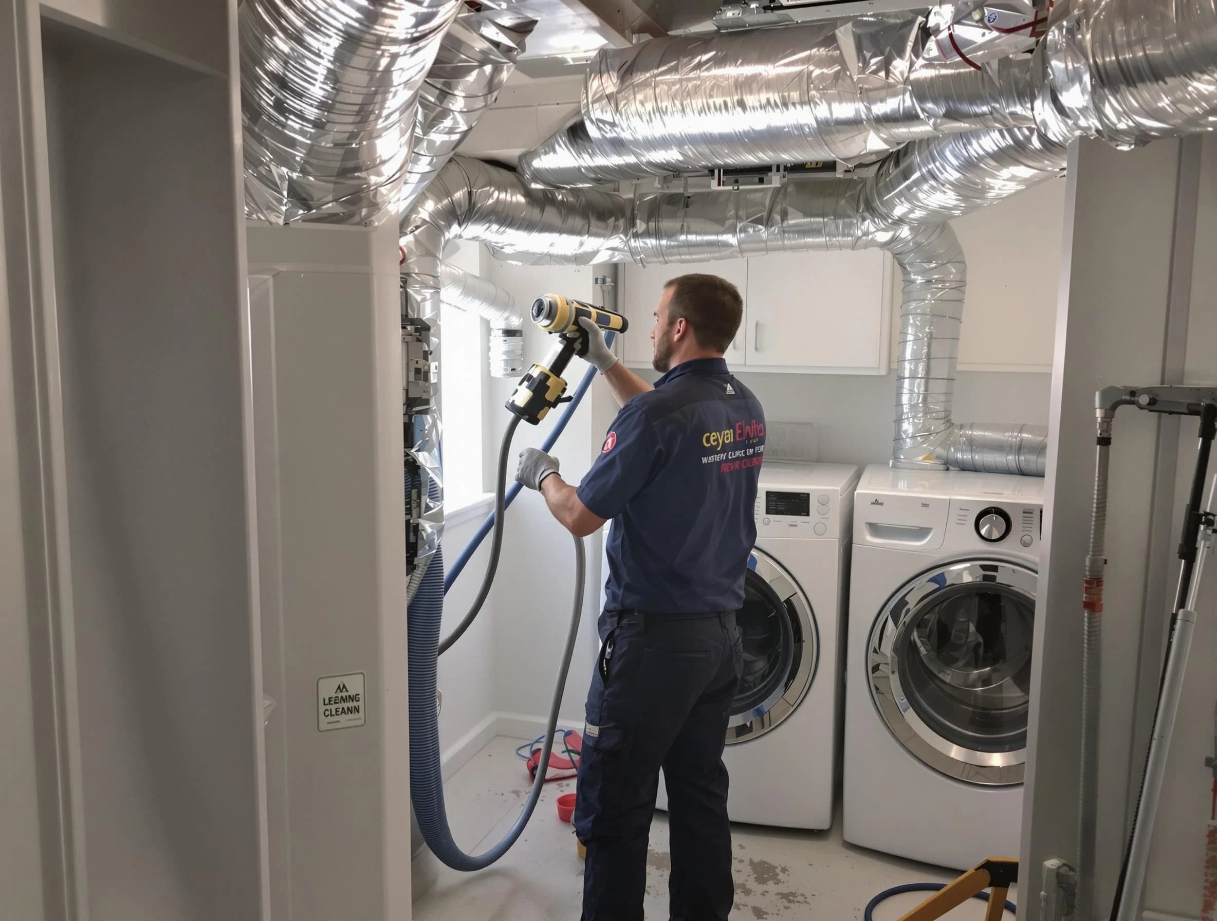 Kennedy Dryer Vent Cleaning specialist using advanced equipment for thorough duct cleaning in Kennedy