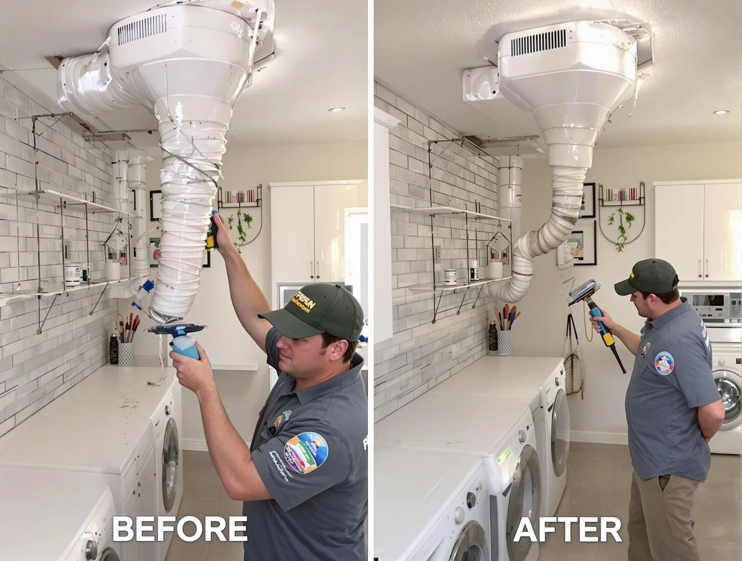 Professional dryer exhaust vent cleaning by Kennedy Dryer Vent Cleaning in Kennedy