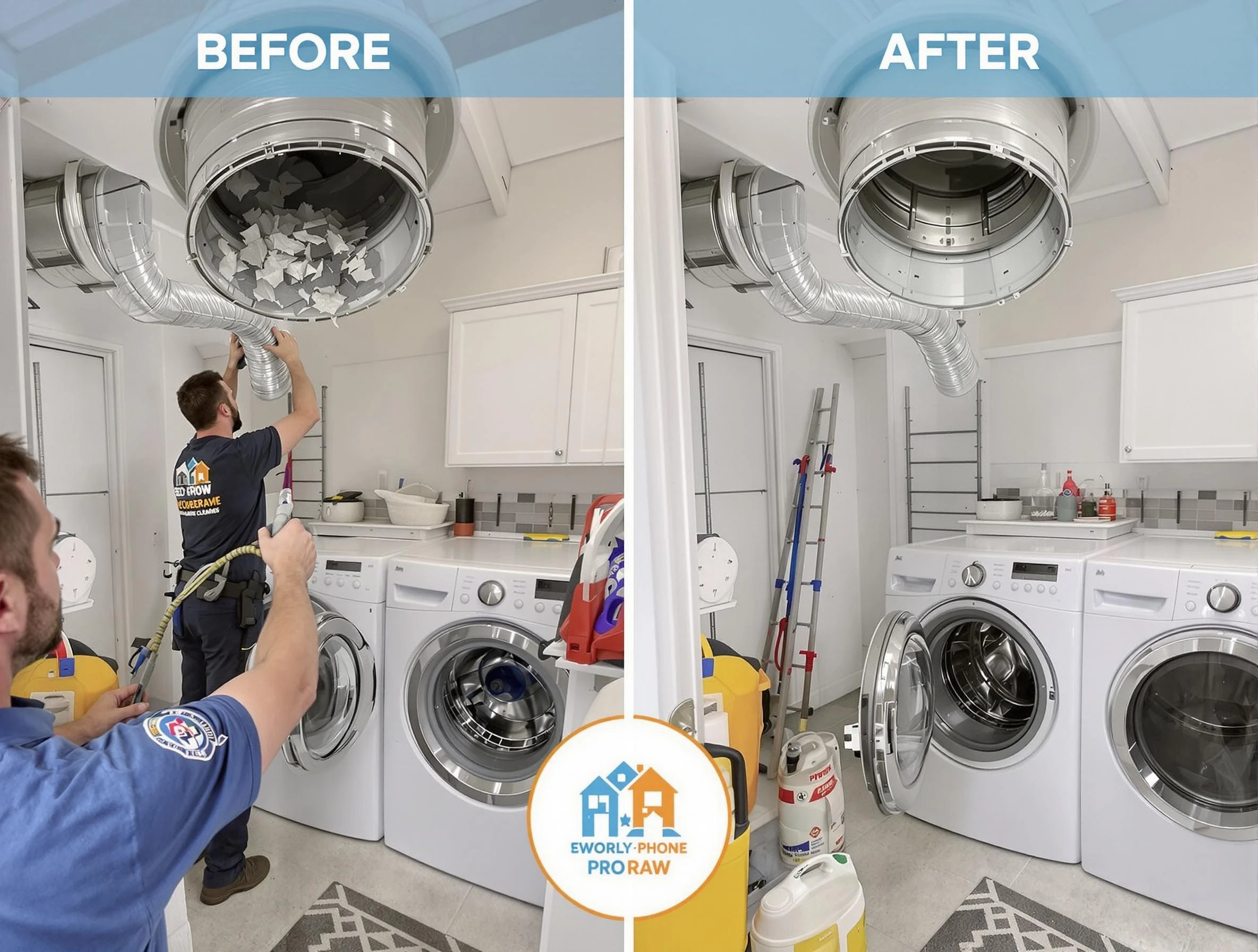 Residential dryer vent cleaning by Kennedy Dryer Vent Cleaning in Kennedy